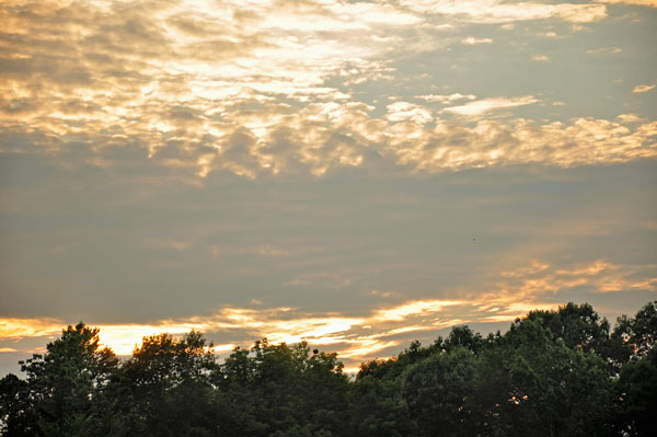 a cloudy sunset