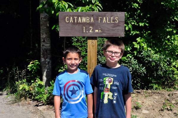 Catawba Falls sign