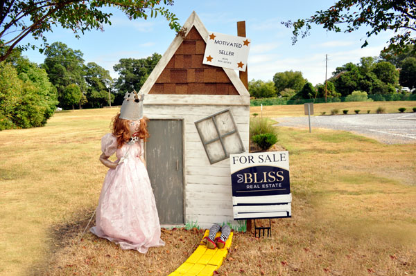 Bliss Real Estate scarecrow house