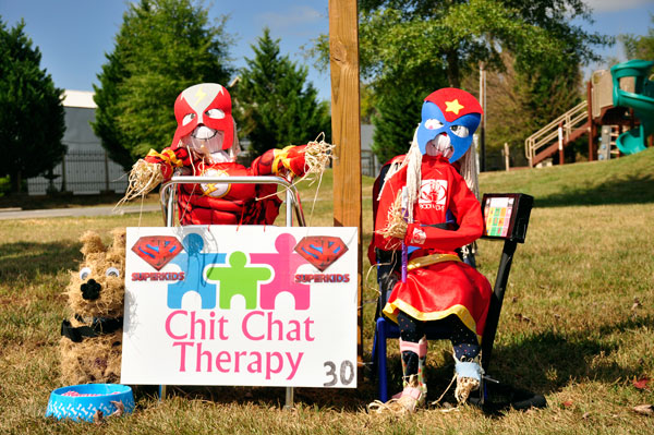 Chit Chat Therapy scarecrows
