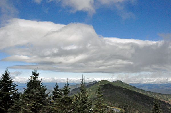 clouds at Mt. Mitchell