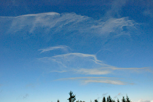 changing cloud formation