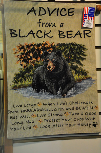 Black Bear sign