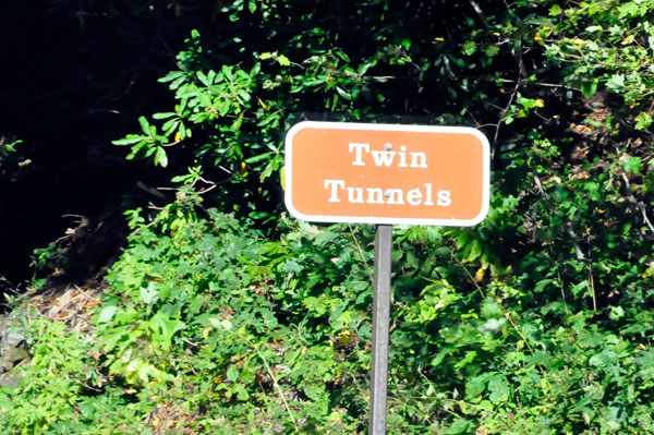 Twin Tunnels sign