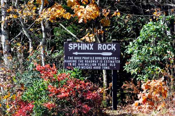 sign about The Sphinx Rock