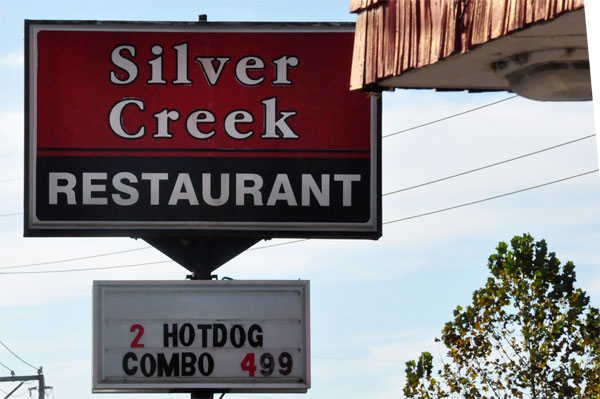 Silver Creek Restaurant Sign