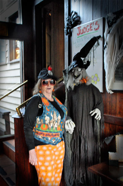 Karen Duquette and the Witch Statue