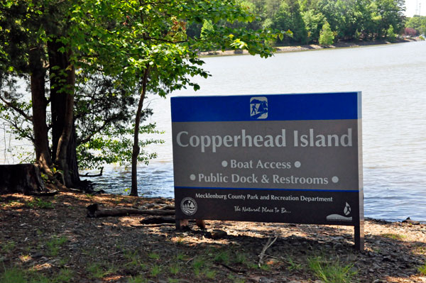 Copperhead Island sign