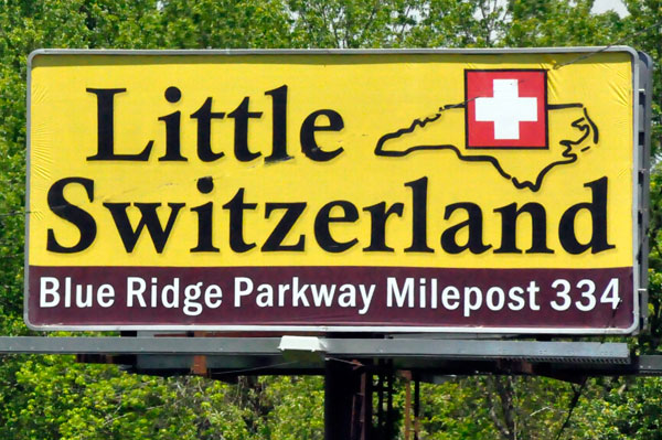 Little Switzerland sign