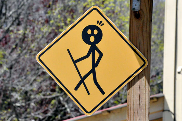 hiker sign