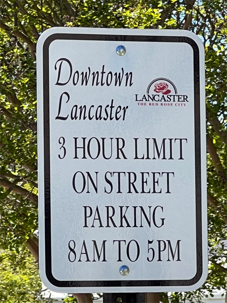 downtown Lancaster sign