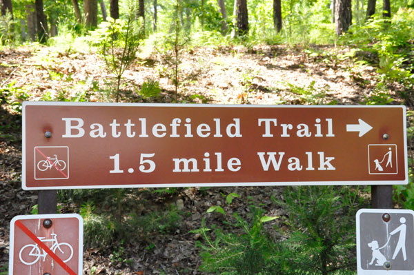 Battlefield Trail sign