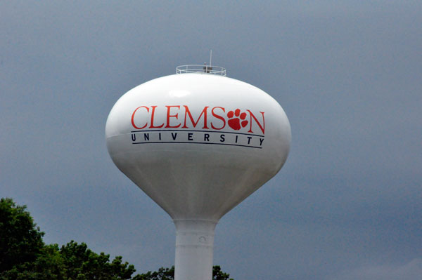 Clemson University water tower