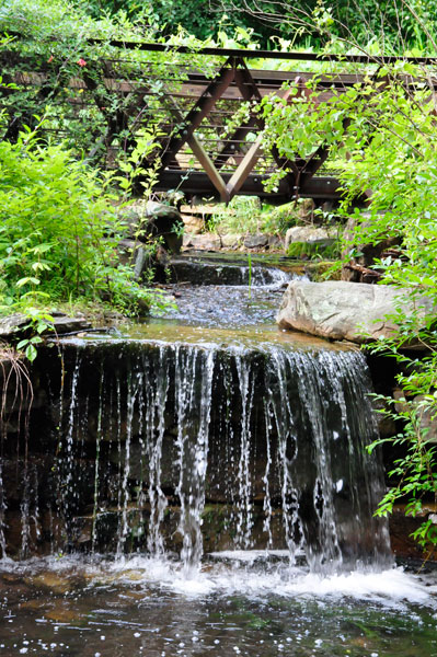 the waterfall near The Hunt House