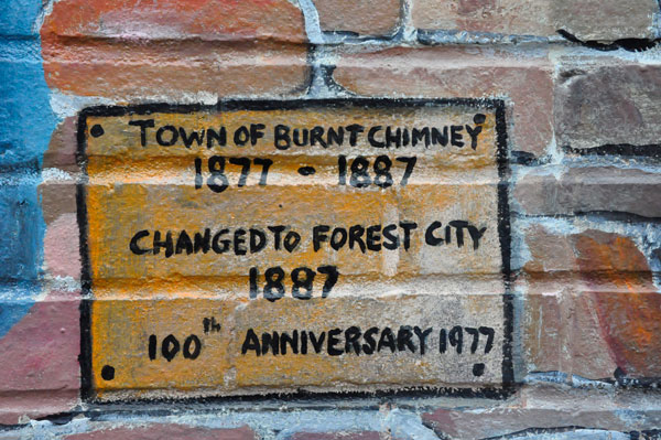 town of Burnt Chimney painting