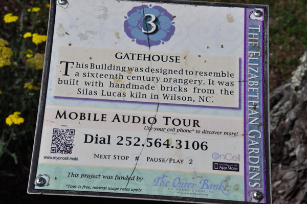 mobile audio tour sign