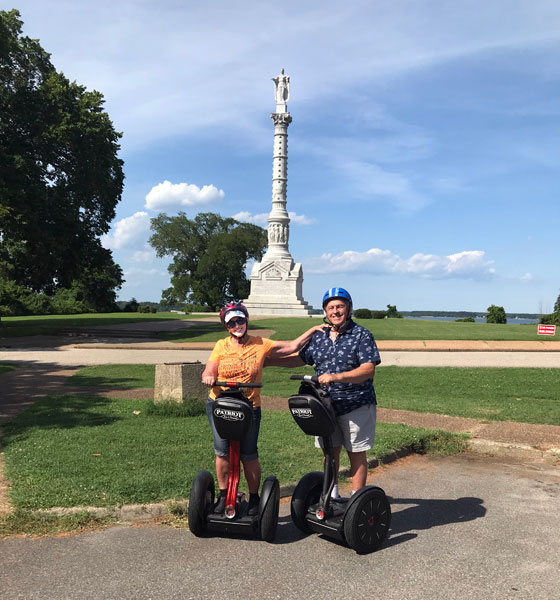 The Two RV Gypsies at The Yorktown Victory Monument