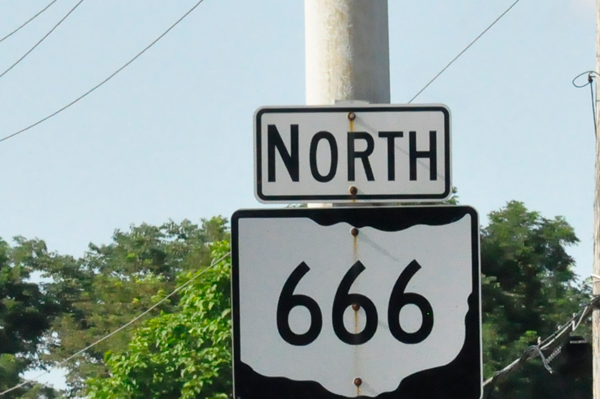 North Route 666 sign