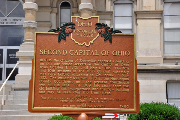 2nd Capital of Ohio sign