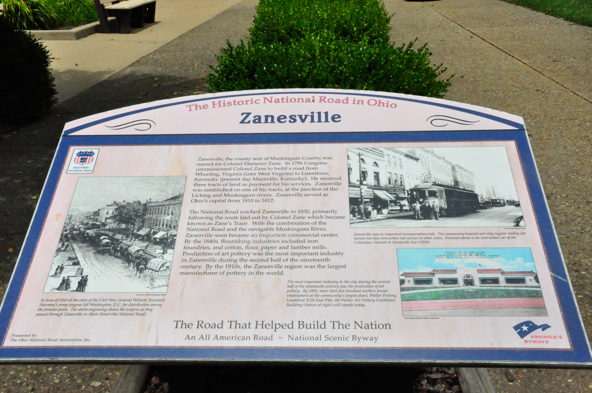 Zansville informative sign