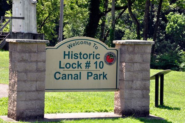 Historic Lock #10 Canal Park sign