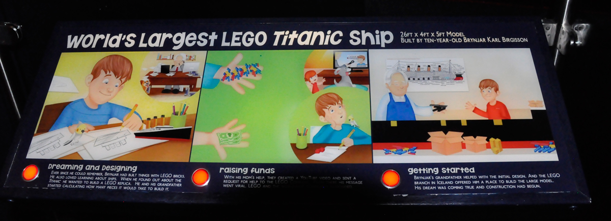 world's largest lego Titanic ship