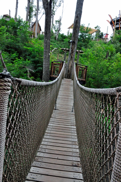 swinging bridge