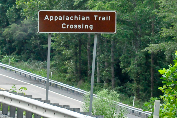 Appalachian Trail Crossing Sign