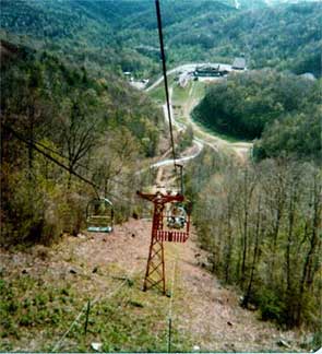 Chair lift in Gatlinburg 1978