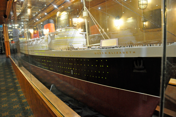 Replica of the Queen Elizabeth ship