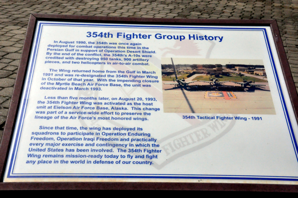 sign about 354th Fighter Group History