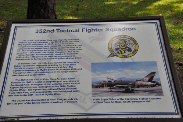 sign about 352md Tactical Fighter Squadron