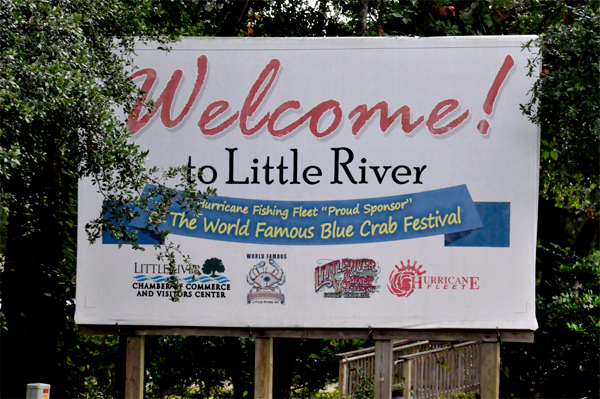 Welcome to Little River sign