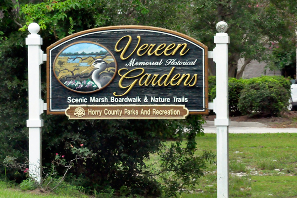 Vereen Memorial Historical gardens sign