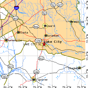 Lake city map