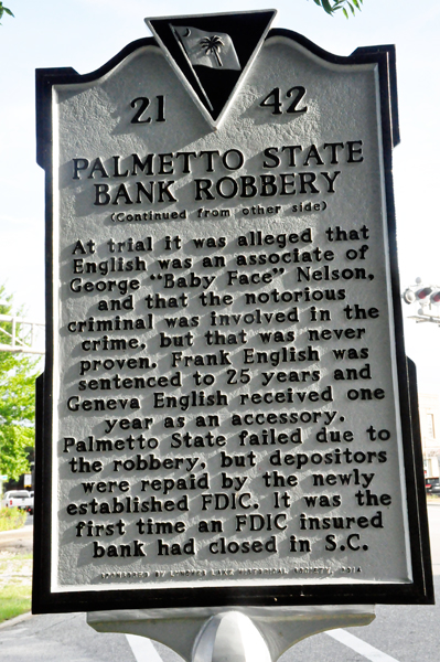 Palmetto State Bank Robbery side 2