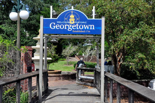 Georgetown boardwalk entry