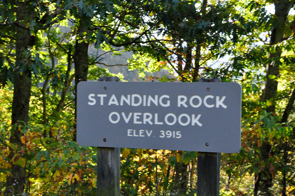 Standing Rock Overlook sign