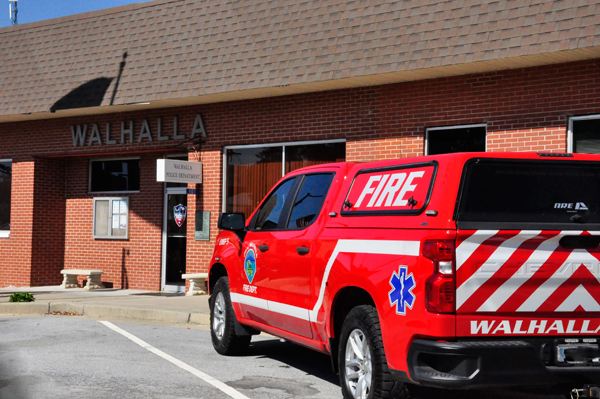 Walhalla Fire department and truck
