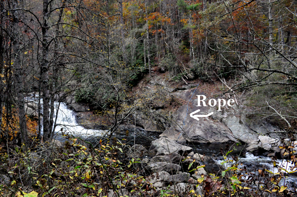 rope to swimming hole