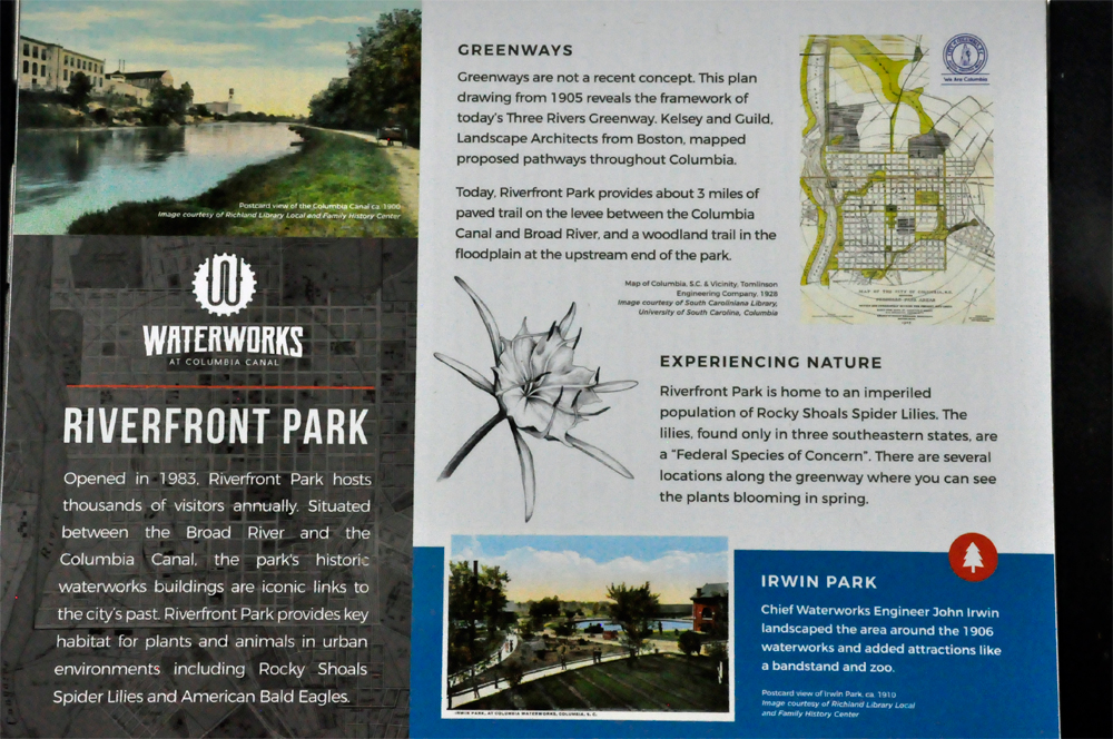 Riverfront Park Waterworks sign