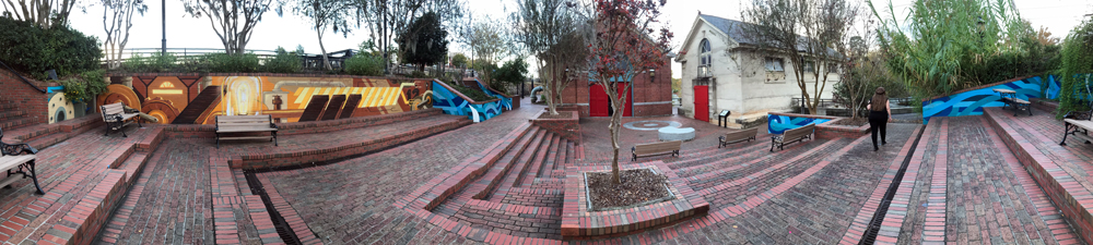 Panorama of the patio area