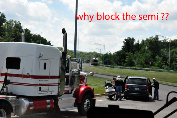 blocking the semi