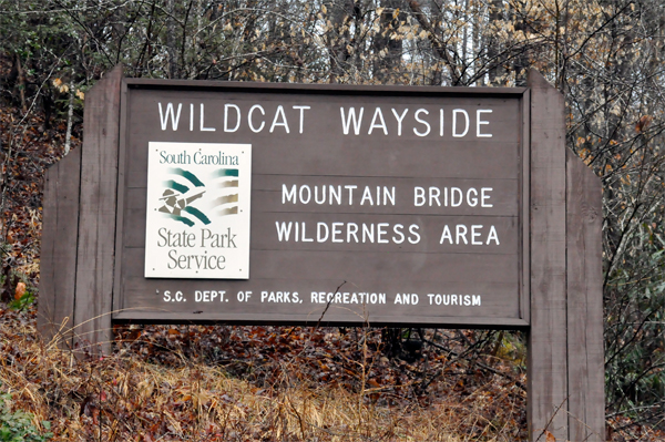 Mountain Bridge Wilderness Area State Park sign