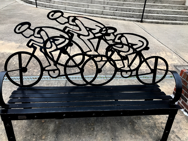 bicycle bench