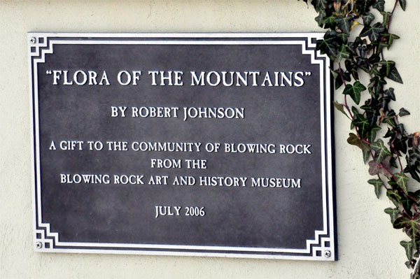 Flora of the Mountains sign