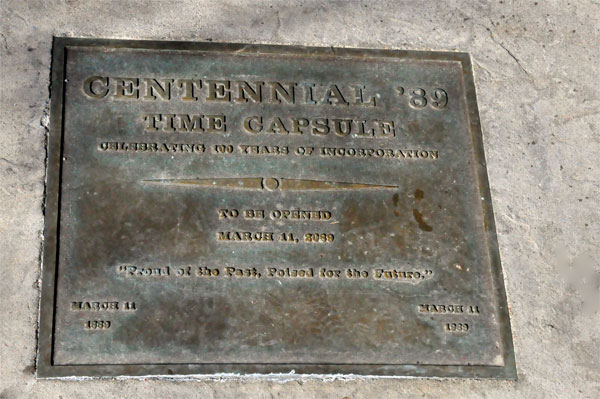 Time Capsule plaque