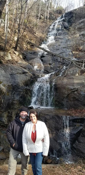 Renee and John at Silvervale Falls