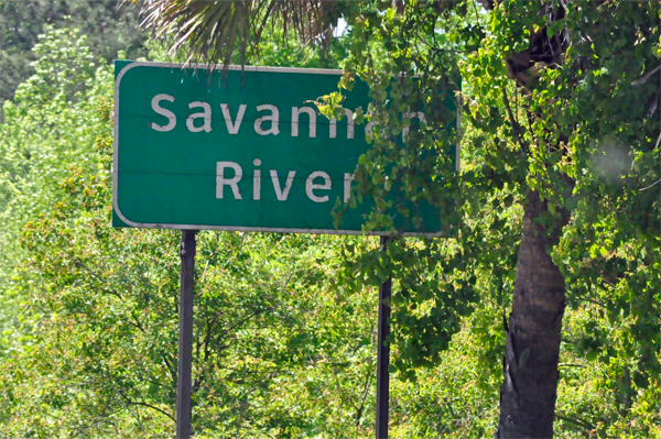 Savannah River sign
