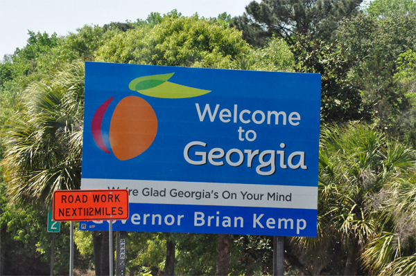 welcome to Georgia sign